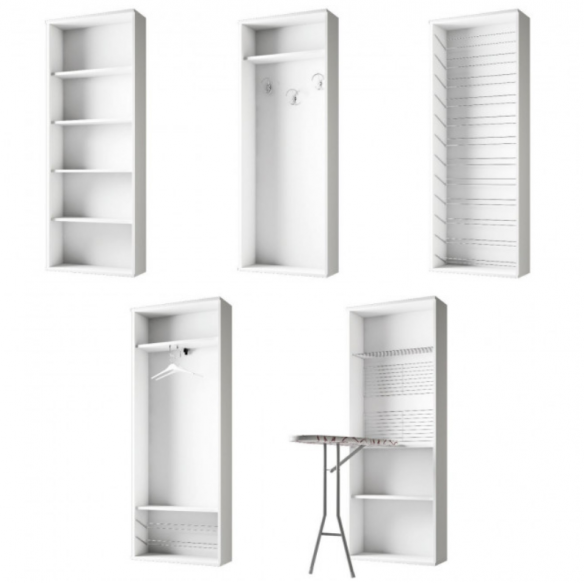 FAMILY entrance furniture, 6-door wardrobe with mirrors + shoe rack - Maconi