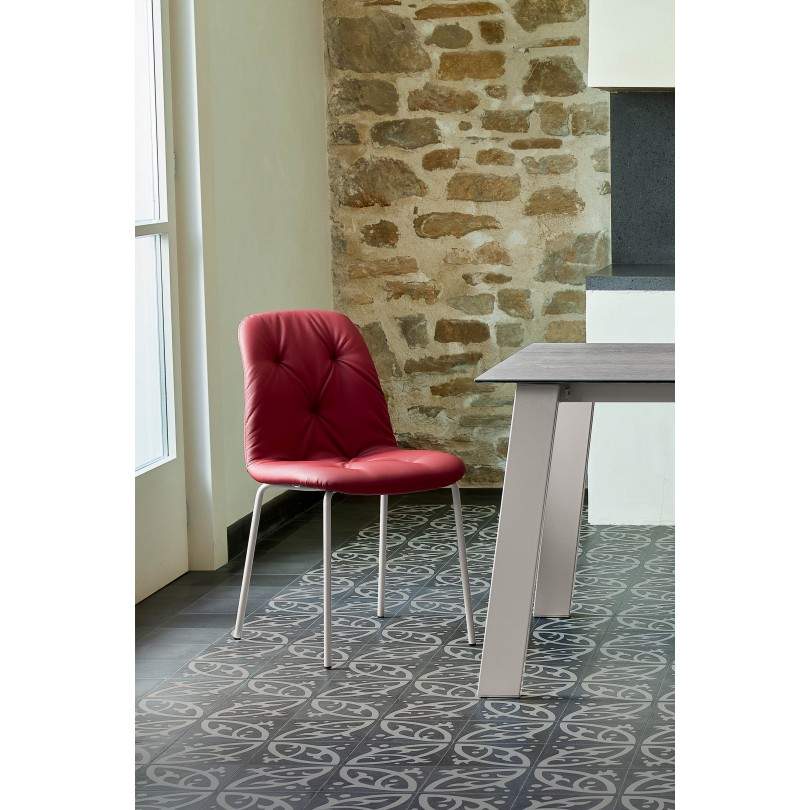 Taburete Spring tapizado en ecopiel/econabuk/tela penny - Ingenia