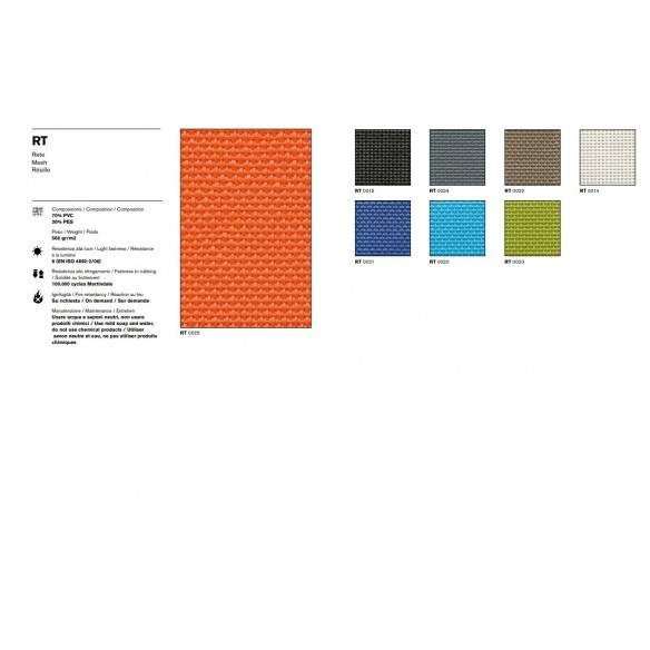 Silla presidencial SKY MESH con estructura cromada - MILANI