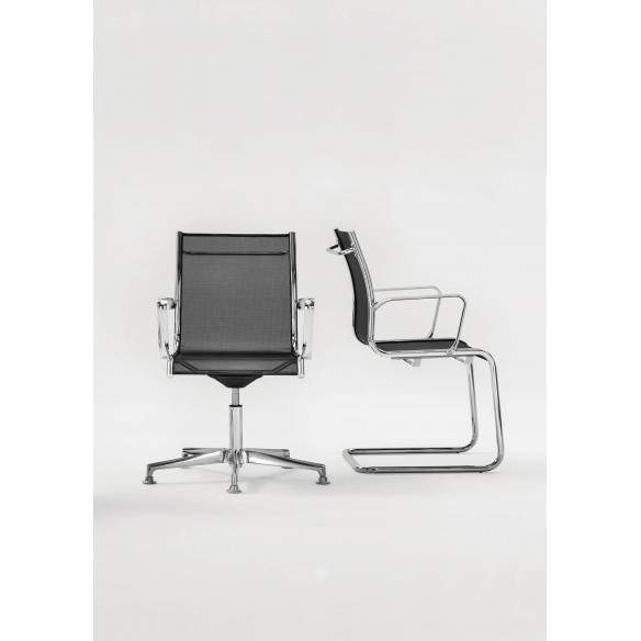 SKY MESH sled base visitor chair - MILANI