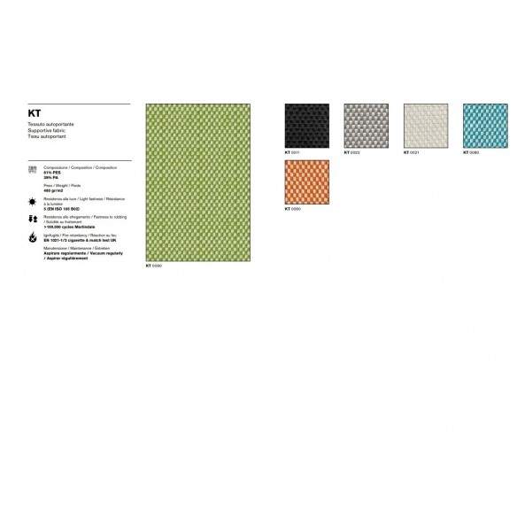 Chaise LOOP revêtue de résille ou de tissu porteur - MILANI