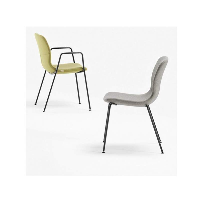 Fauteuil MI CHAIR mod. structure rembourrée en mousse ignifuge - MILANI