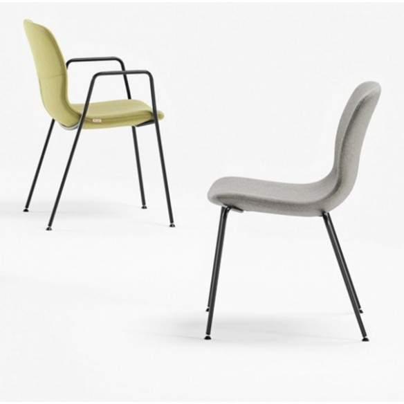 Fauteuil MI CHAIR mod. structure rembourrée en mousse ignifuge - MILANI