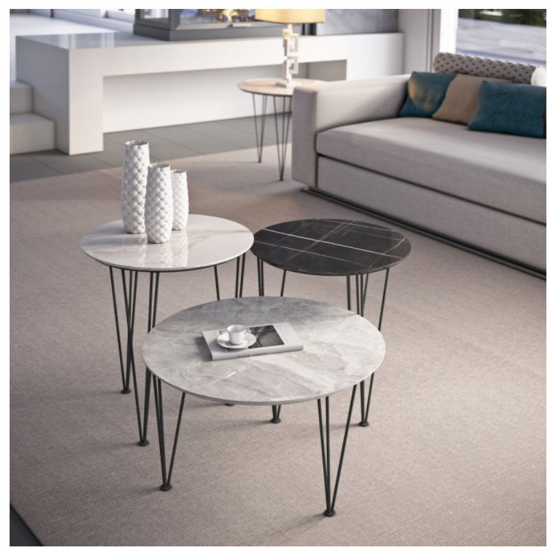 TABLE PYRAMIDALE RONDE 1061-G, 1062-G, 1063-G - MACONI