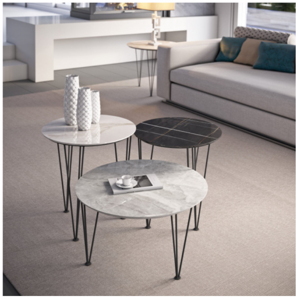 TABLE PYRAMIDALE RONDE 1061-G, 1062-G, 1063-G - MACONI