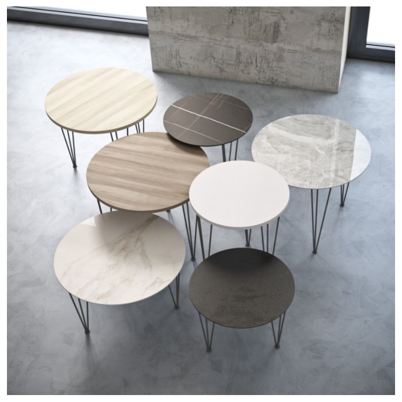 TABLE PYRAMIDALE RONDE 1061-G, 1062-G, 1063-G - MACONI