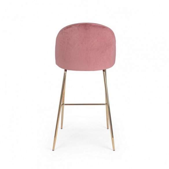 TABOURET DE BAR CARRY VELVET BLUSH