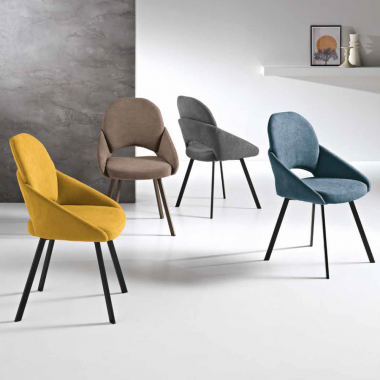 Sedia DOLLY imbottita in...