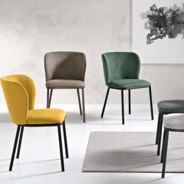 Sedia EVISSA imbottita in...