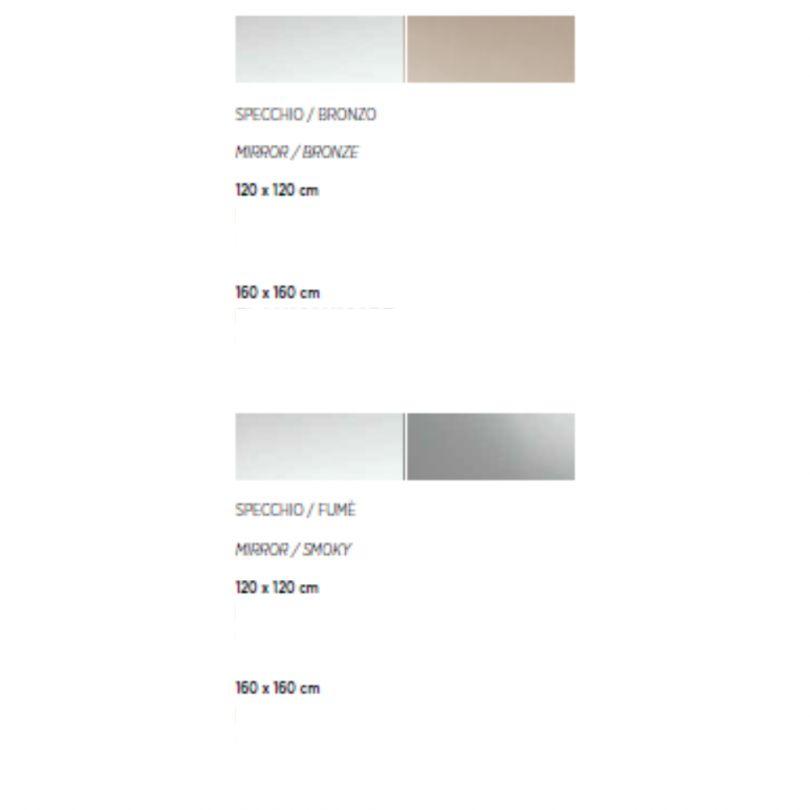 Specchio FLAM formato da due lastre...
