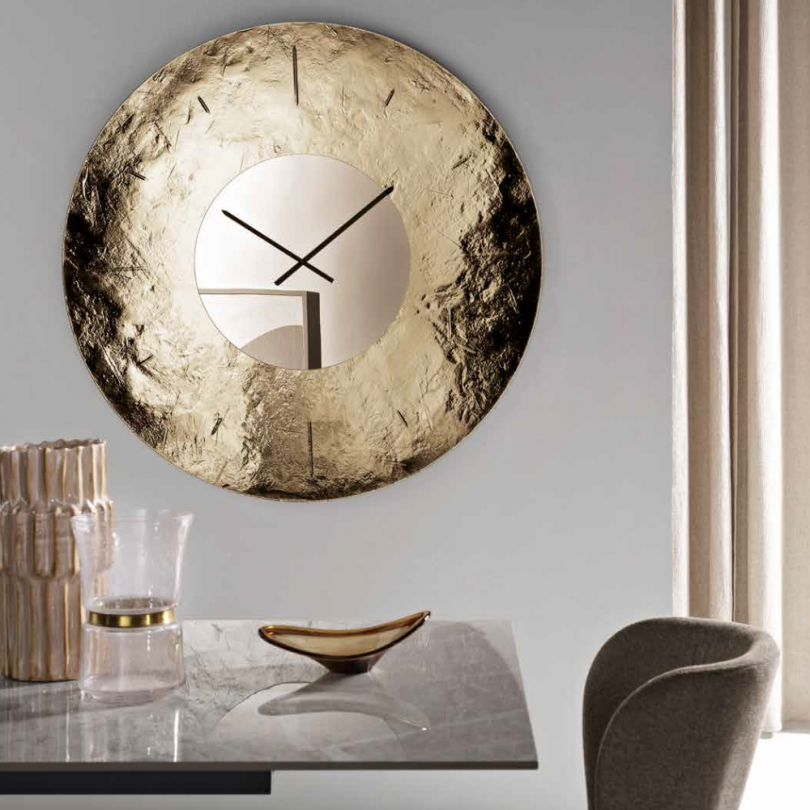 Orologio SPACE a parete in vetro fuso...