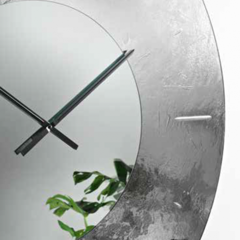 Orologio SPACE a parete in vetro fuso...