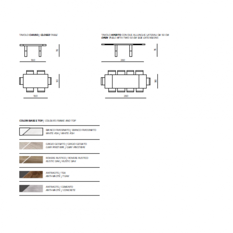 Tavolo PARIDE allungabile con...