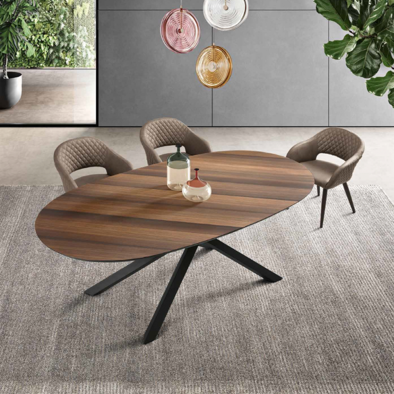 Tavolo RON con base in metallo...