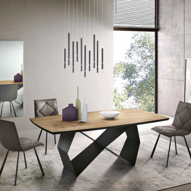 Tavolo WALL con base in...