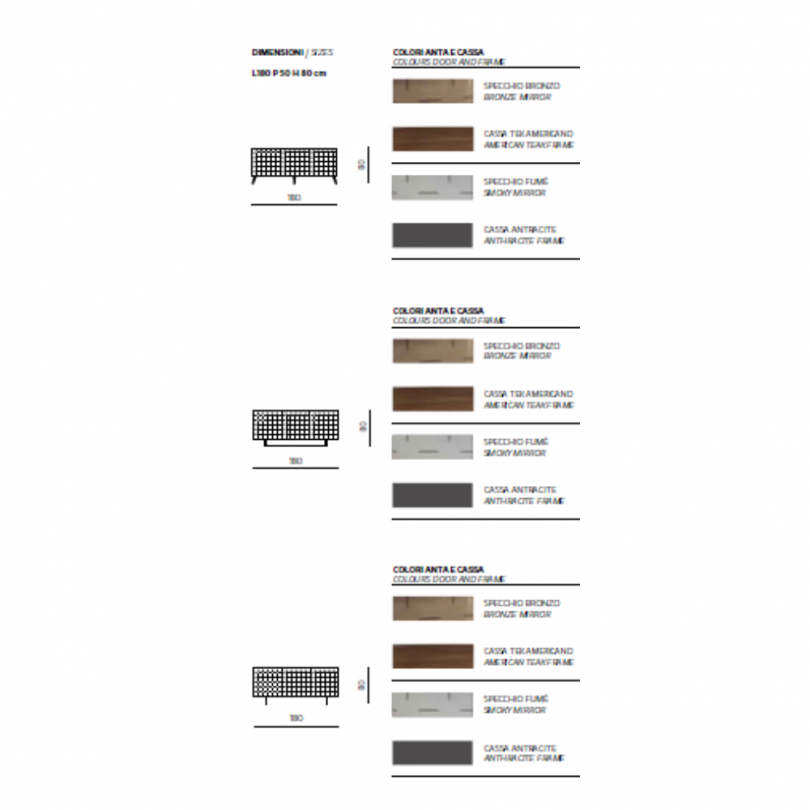Madia CASSIA con scocca in nobilitato...