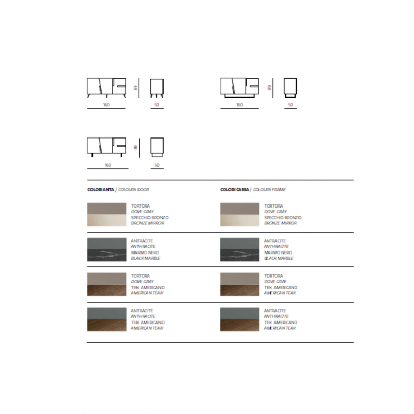 Madia GIRONA con scocca in nobilitato...