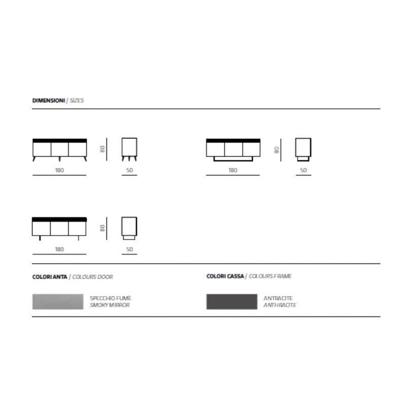 Madia IRIDE con scocca in nobilitato...