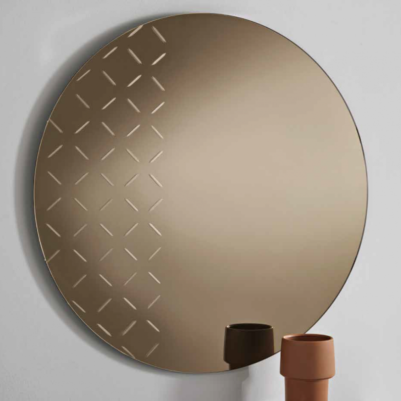 Specchio ASTRO tondo con decoro...