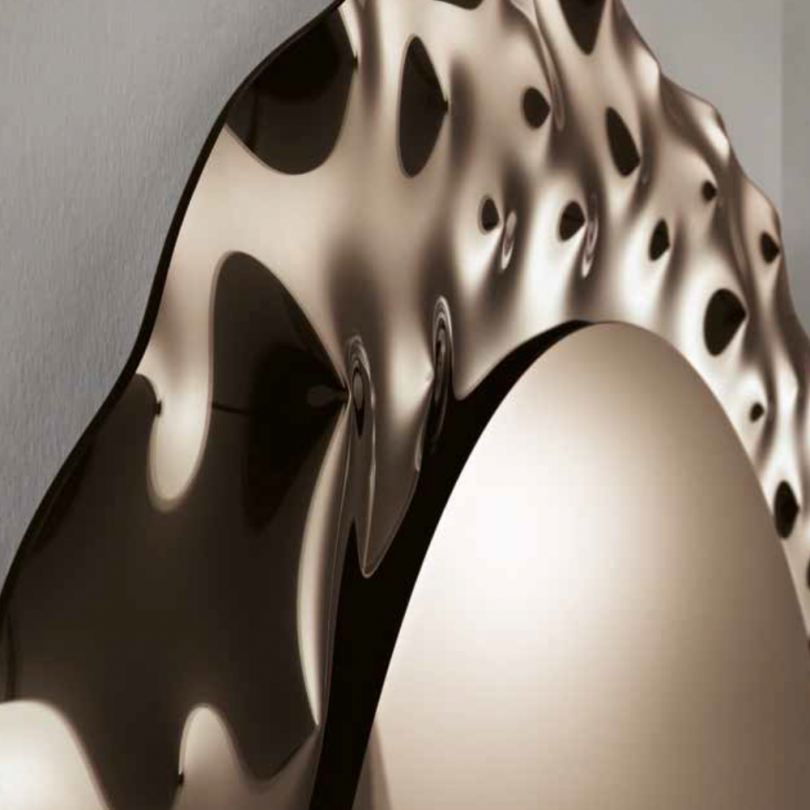 Specchio DANCE tondo con cornice in...
