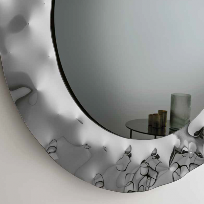 Specchio DANCE tondo con cornice in...