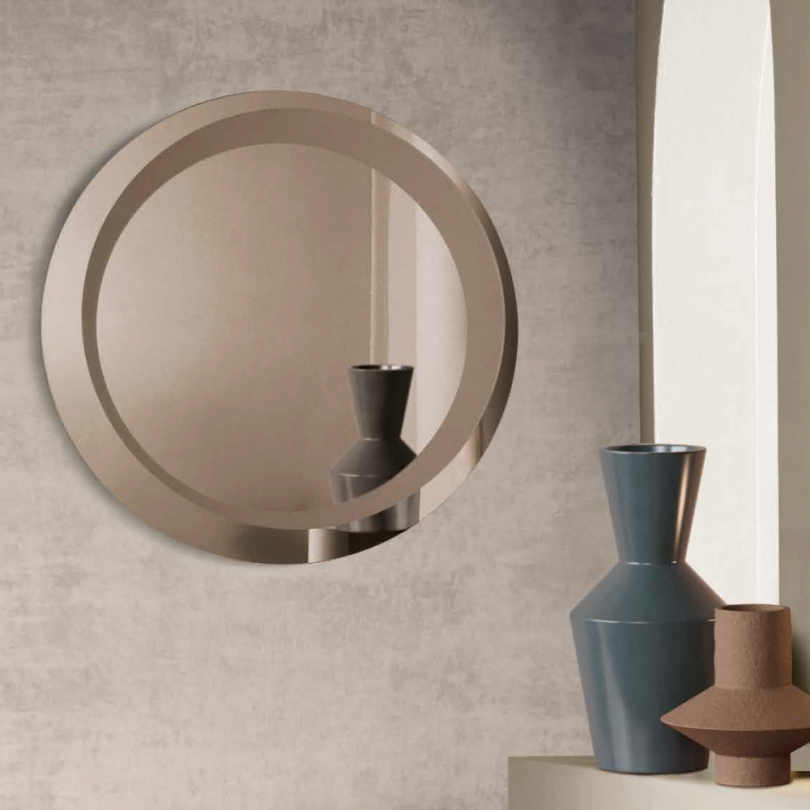 Specchio LEVI tondo con decorazione...