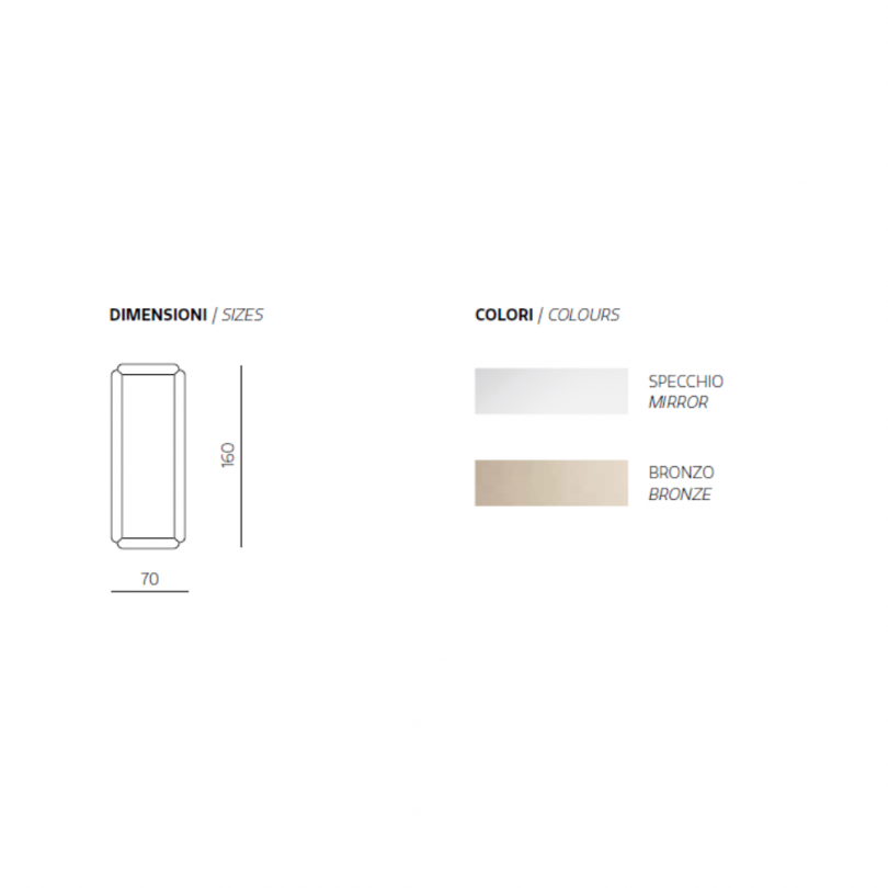 Specchio ODESSA con cornice...