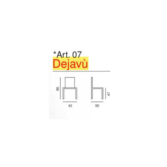 Chaise Déjà Vu - Art.07- La Chaise