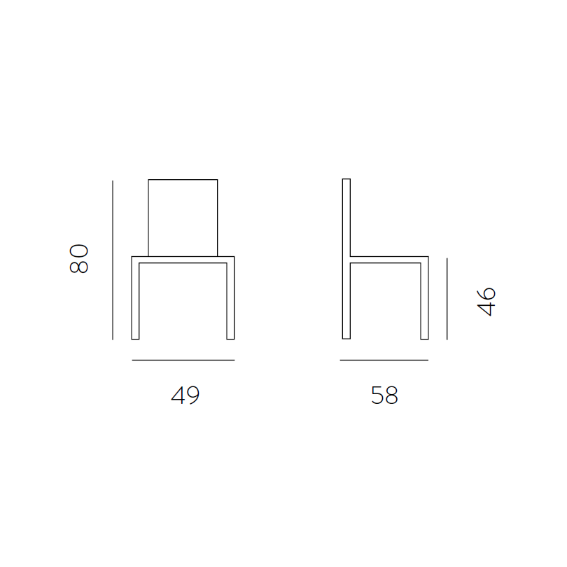 Chaise Carnaby Art.252 - La chaise