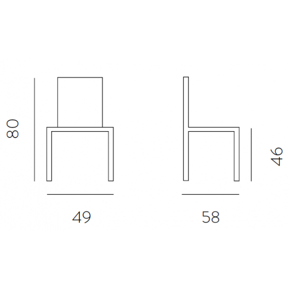 Chaise Carnaby Art.252 - La chaise
