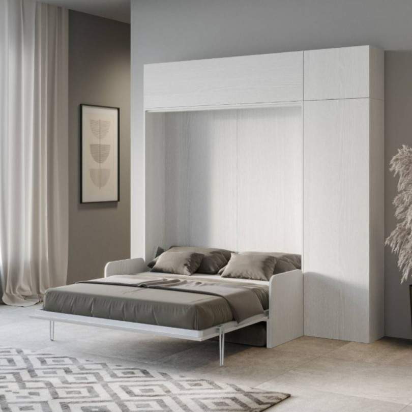 Letto matrimoniale a scomparsa con...