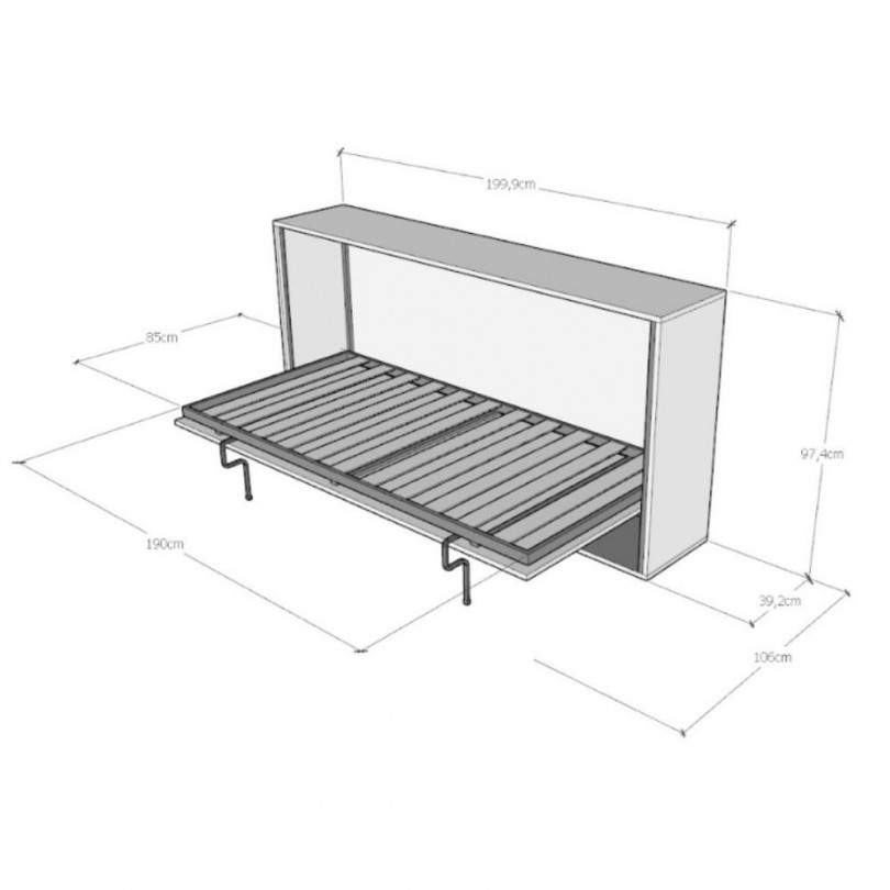 Letto singolo a scomparsa KANDO -...