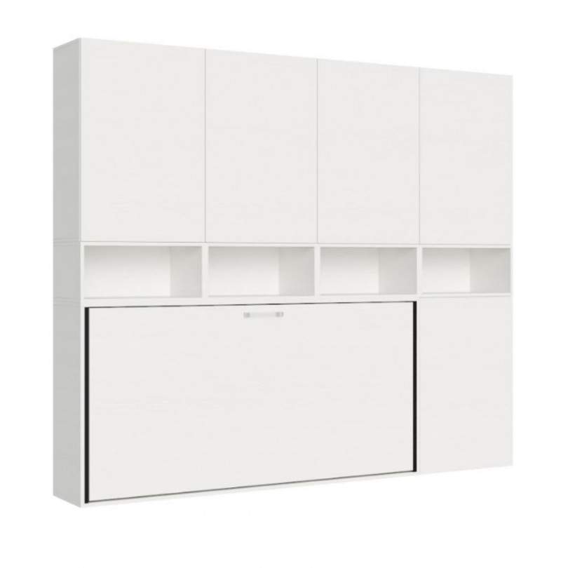 Letto singolo a scomparsa con mobili...