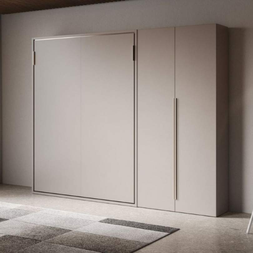 Letto matrimoniale verticale a...