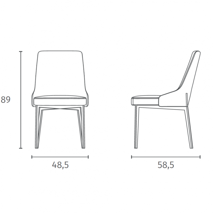 Sedia AMBRA - STONES