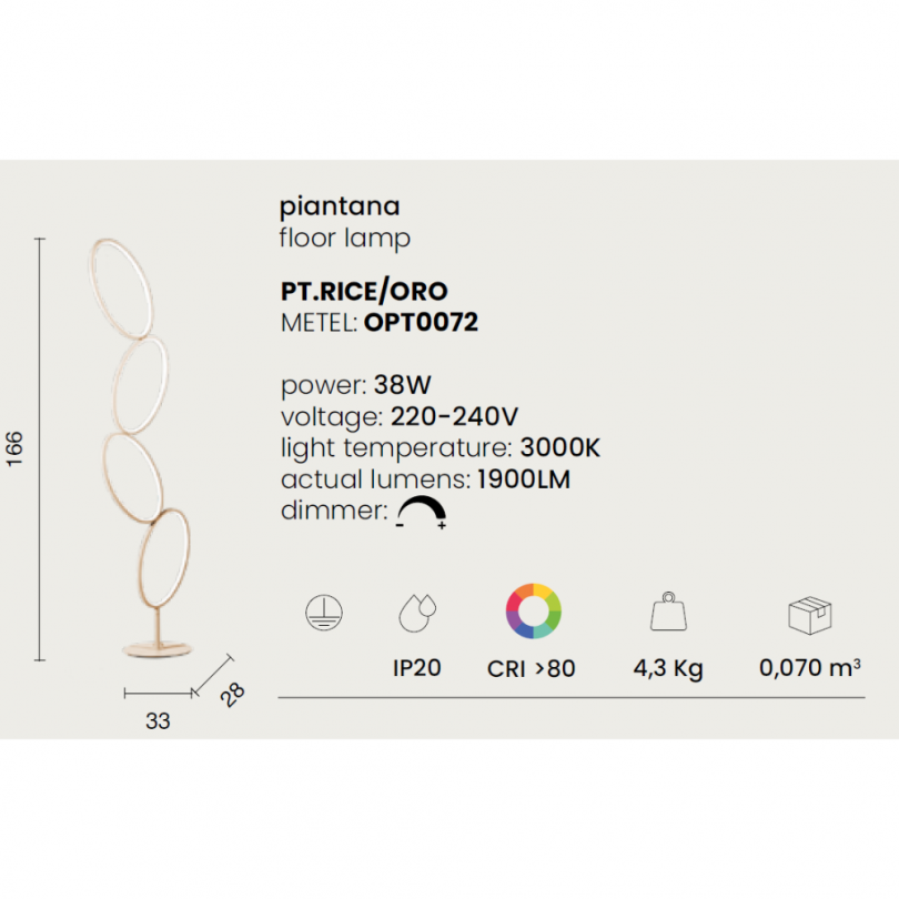 Piantana RICE - ONDALUCE