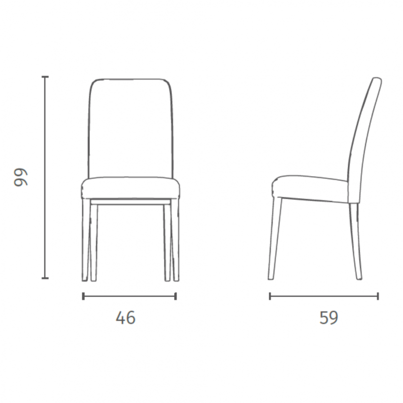 Sedia ANITA - STONES
