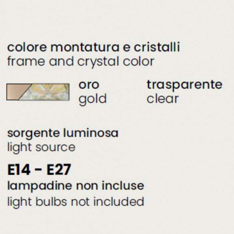 Lampada a parete ROXANNE - Ondaluce
