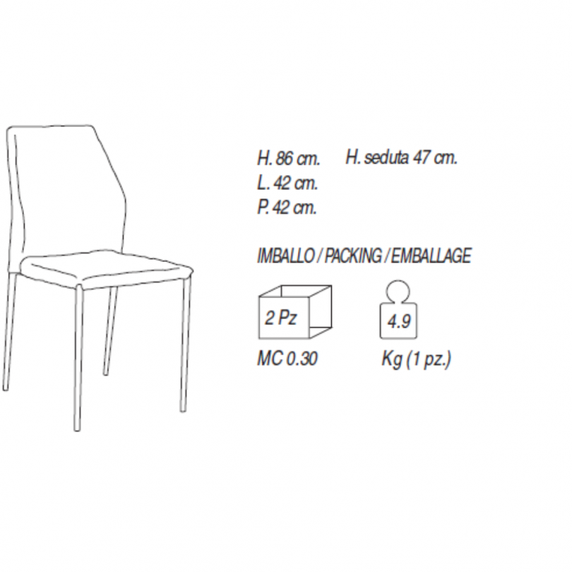 Sedia FIRENZE - LA PRIMAVERA
