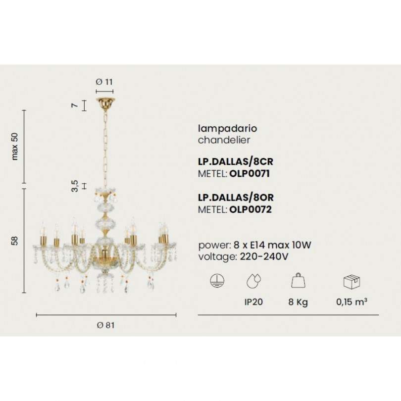 Lampadario DALLAS - Ondaluce