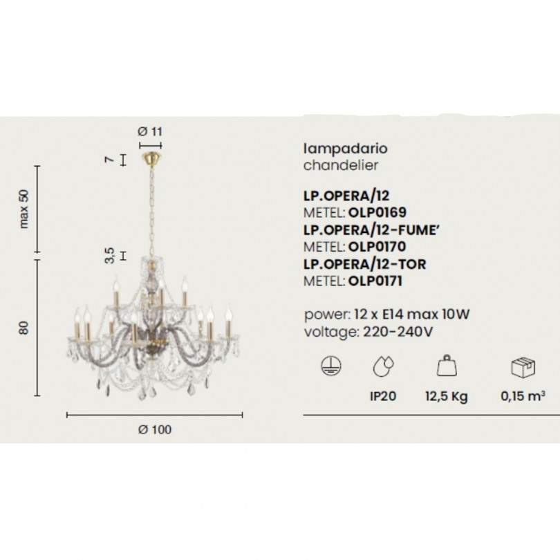 Lampadario OPERA - Ondaluce