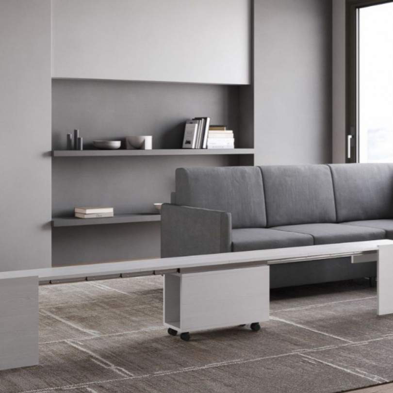 Consolle EVOLVE con panca inferiore-...