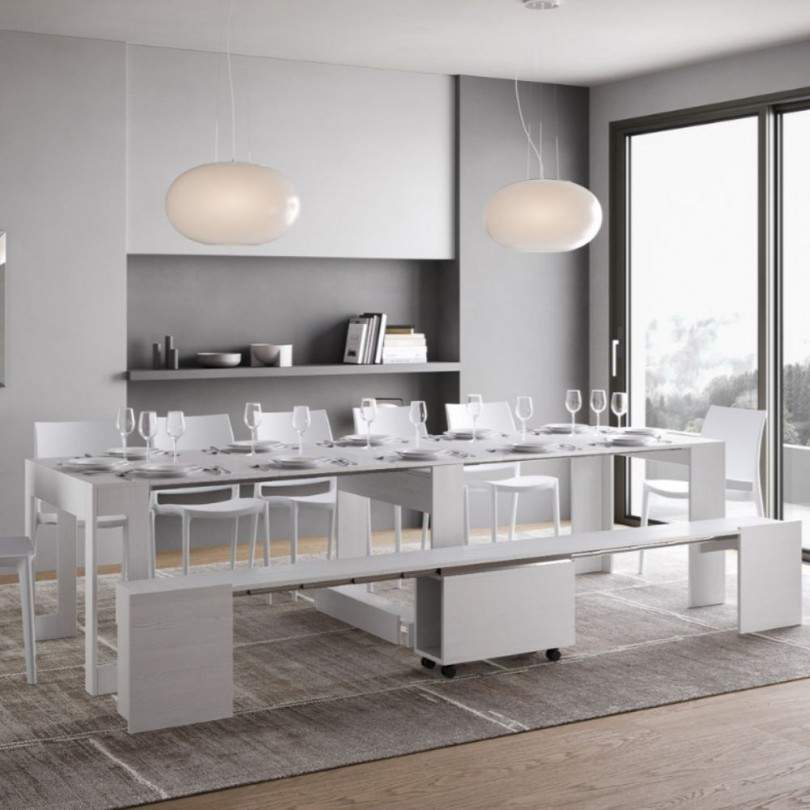 Consolle EVOLVE con panca inferiore-...