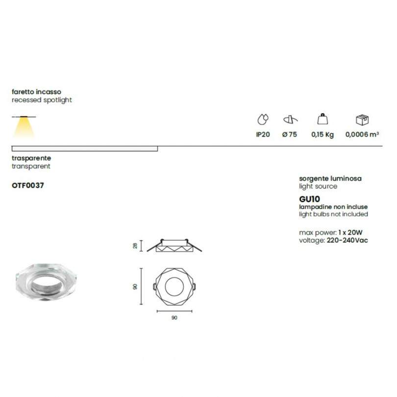Faretto DC10- Ondatech