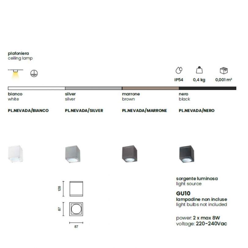 Plafoniera NEVADA 2- Ondatech