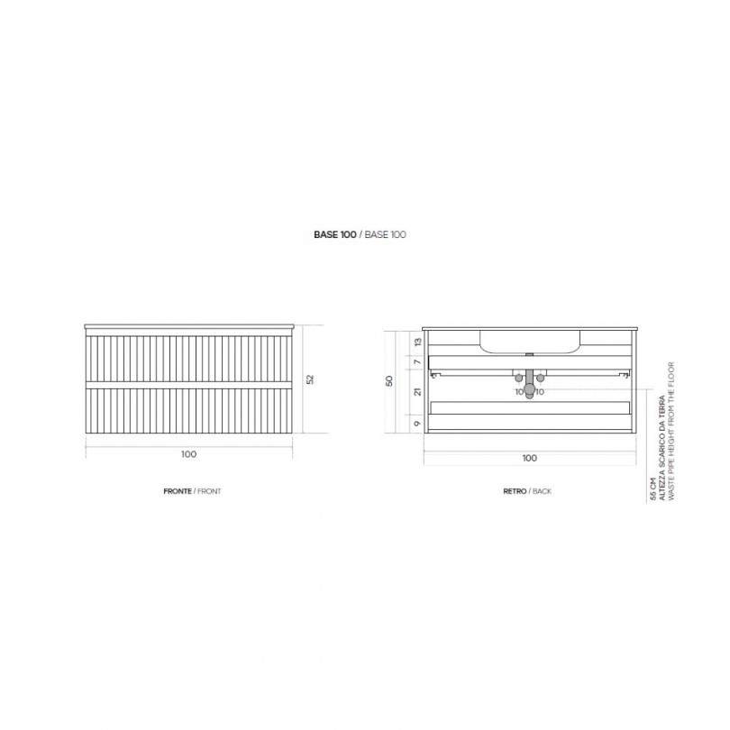 Mobile bagno ARTICO 100 CM- Modo
