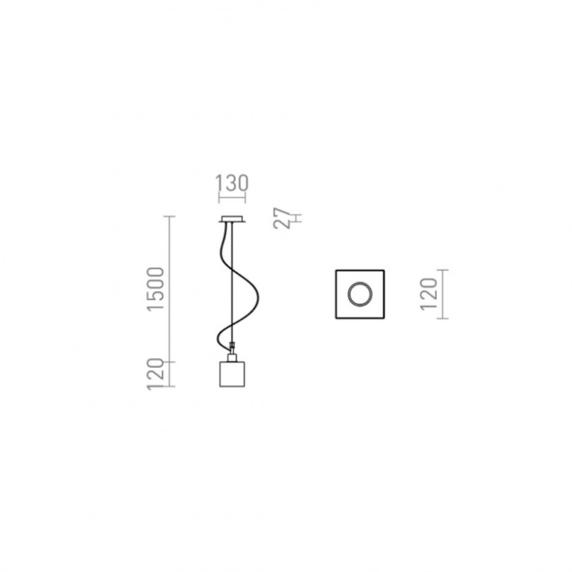 Lampada sospesa DADOS NEW - Rendi light