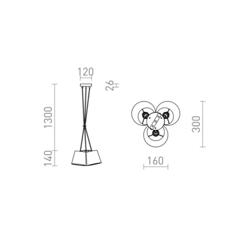 Lampada sospesa NANCY - Rendl light