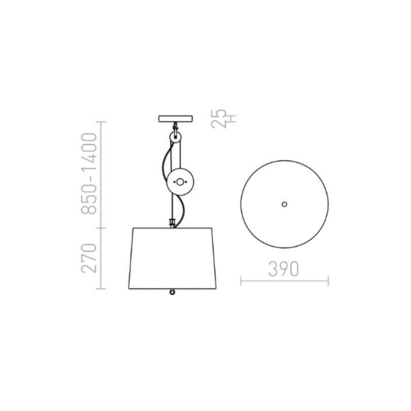 Lampada sospesa LEVITA - Rendl light