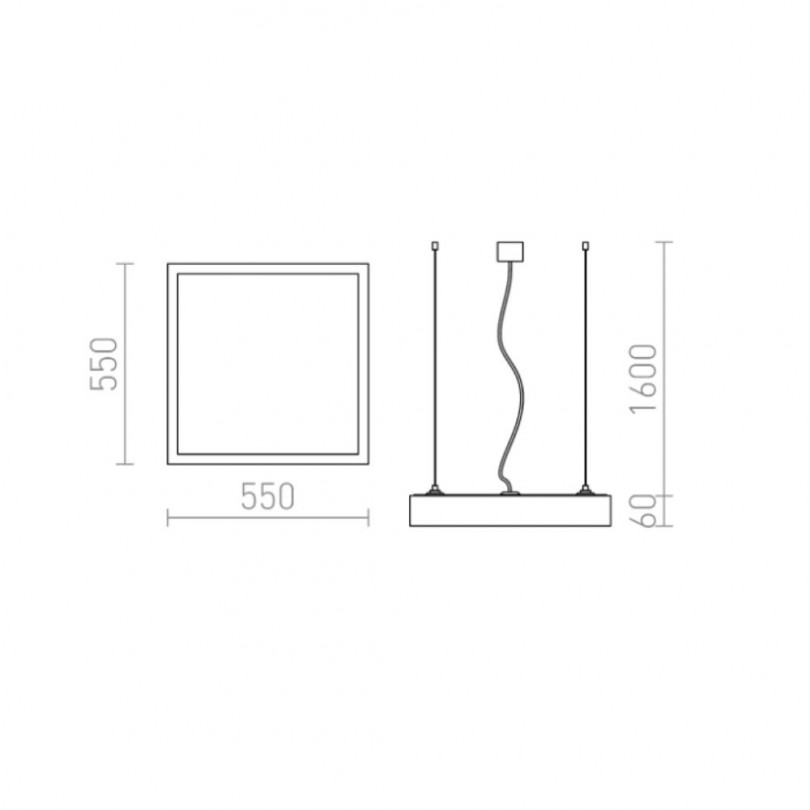 Lampada sospesa STRUCTURAL - Rendl light